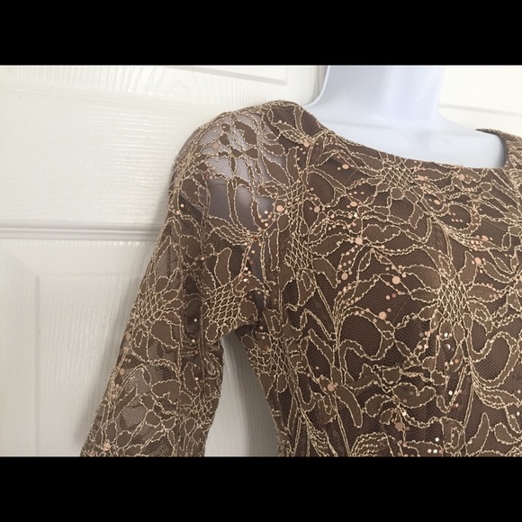 Chris McLaughlin Sequined Fit & Flare Dress - Picture 3 of 4